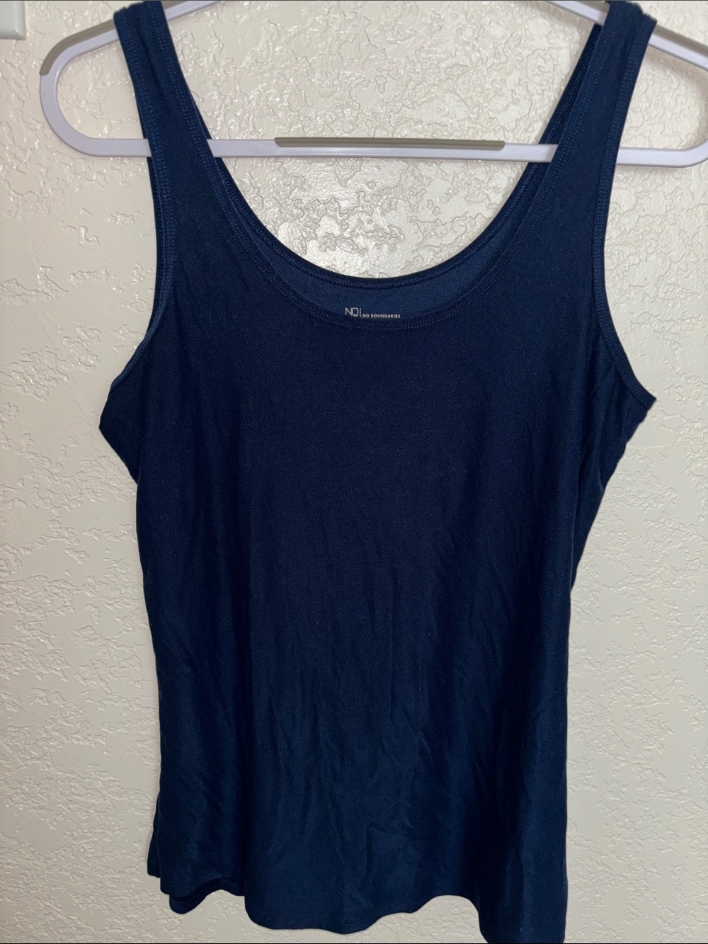 No Boundaries Dark Blue Scoop Neck Tank